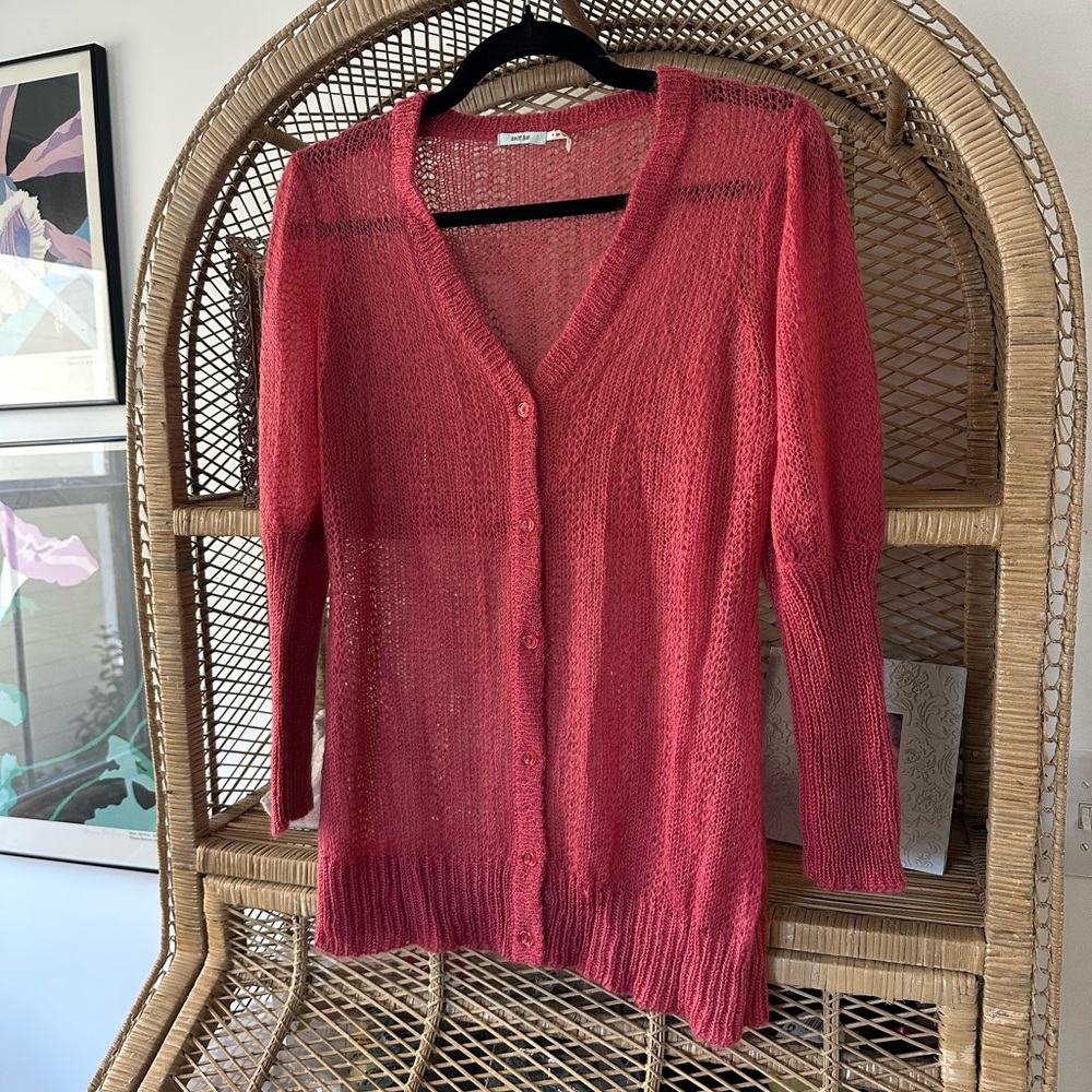 Kimchi Blue Dainty Coral Cardigan